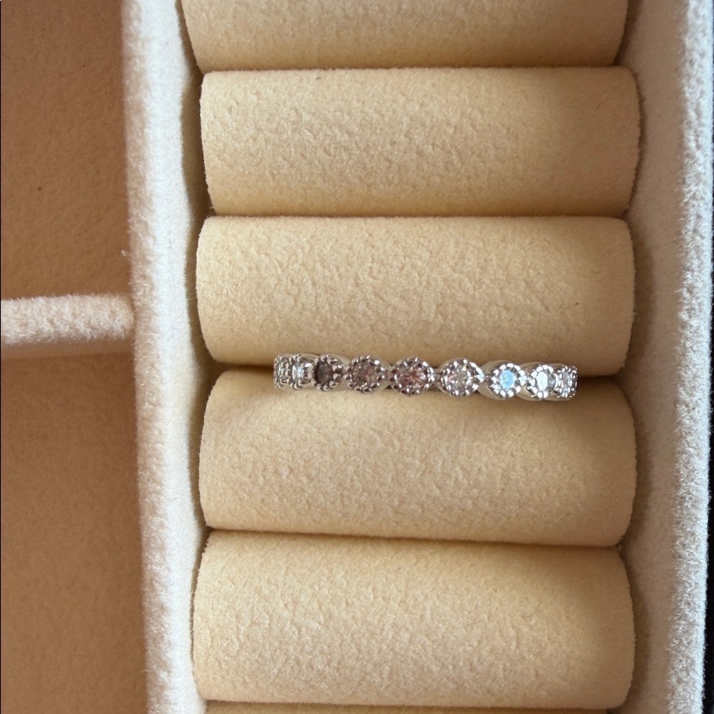 Elegant Sterling Silver Women's Stacking Ring